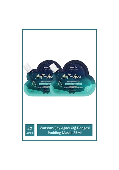 Watsons Çay Ağacı Yağ Dengesi Pudding Maske 25ml 2x