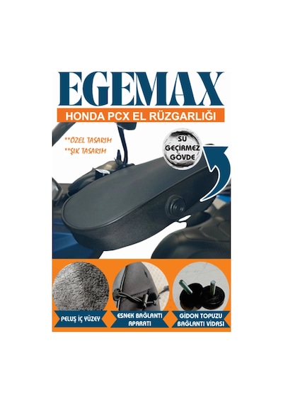 Monero Honda Pcx 125 150 Forza 250 Uyumlu Elcik Koruma Rüzgarlığı
