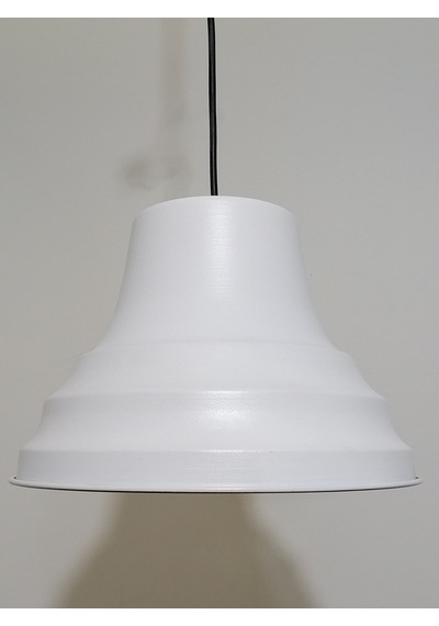 Riolight Retro Beyaz Içi Beyaz Tekli Metal Sarkıt Çap: 27Cm