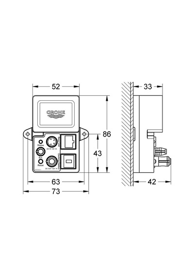 Grohe Rainshower F-Digital Deluxe Bluetooth Unitesi Bt-01A Apple
