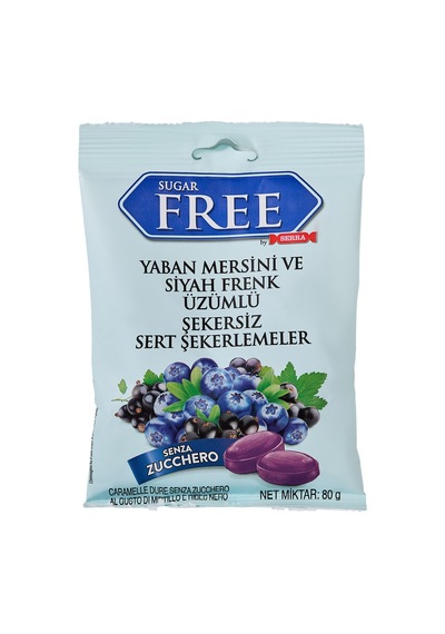 Serra Yaban Mersini Ve Siyah Frenk Üzümü Şekerleme 80 G - 7 Adet Tarı