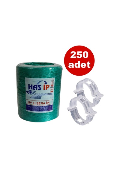 HAS SERA İPİ VE BİTKİ KLİPSİ FİDE BAĞLAMA İPİ 250 ADET H