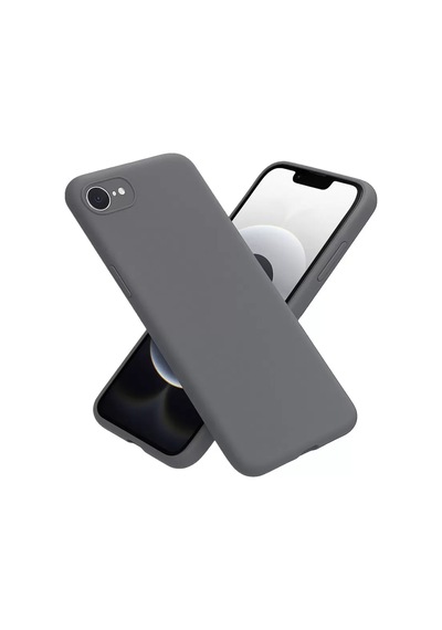 Newface Apple iPhone Uyumlu 16e Kılıf First Silikon - Gri Diğer