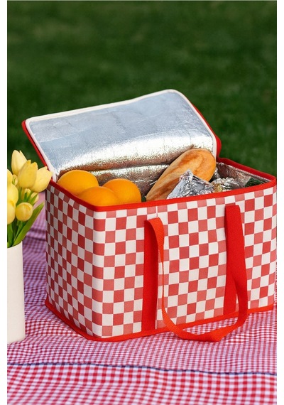 Termo Yalıtımlı Piknik Çantası 35 X 20 X 20 Cm Kırmızı