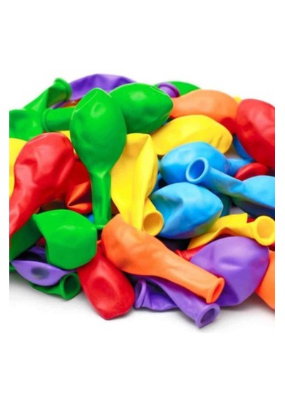 9a Balon Renkli 10'lu Atom Balon Klasik Balon 10 Adet Karışık Renkli