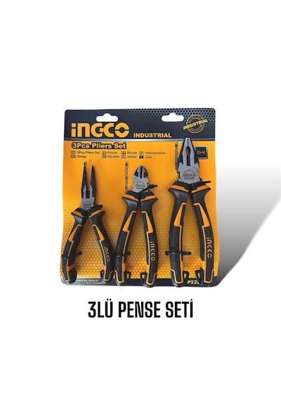 Ingco 3 'lü Pense Seti