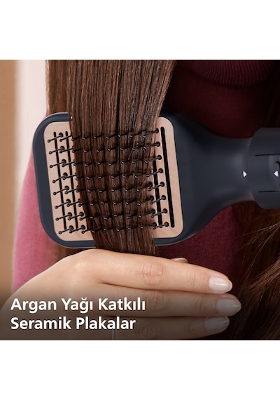 Philips Saç Şekillendirme Ve Kurutma Seti BHA530/00,Argan Yağı Seramik Kaplama, 5 Aparat,3 Isı Ve Hız Ayarı