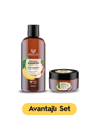 Hızlı Uzamaya Yardımcı Keratin Içeren Besleyici Sülfatsız 2'li Bakım Seti