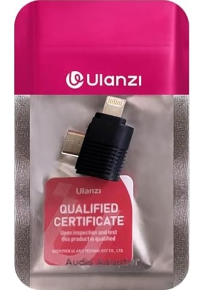 Ulanzi A100 Mikrofon İçin Apple Uyumlu iPhone 11/12/13/14 Uyumlu Lightning Ada