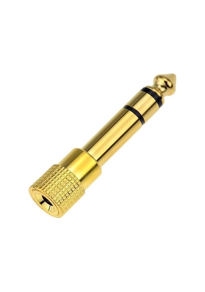 Px-4458 6.3 Mm Erkek To 3.5 Mm Dişi Jack Adaptörü, 6.35 Mm Büyük Jack Erkek 3.5 Mm Kulaklık Dişi Ses Çevirici, Mikrofon Amfi Hoparlör Ses Sistemi Dönüştürücü