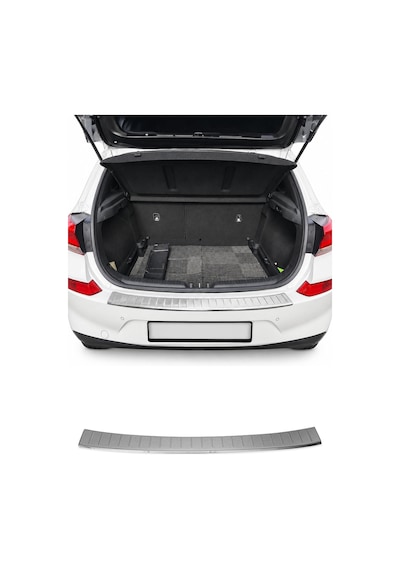 Hyundai I30 Iı Station Wagon 2011-2017 Uyumlu Krom Arka Tampon Eşiği Paslanmaz Çelik