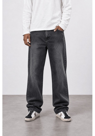 Respire Erkek Baggy Jean Antrasit