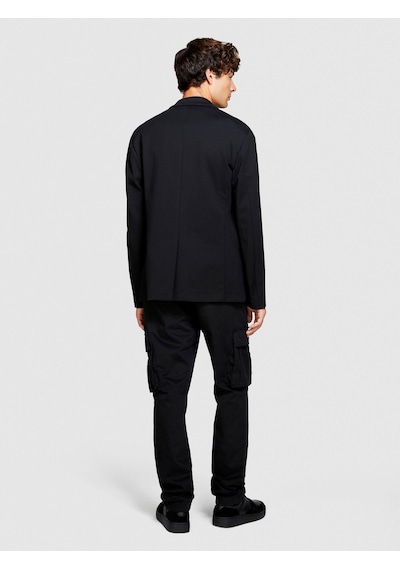 Rahat Kalıp Yarı Parlak Kargo Pantolon Erkek Siyah T-shirt - 323a47u4sf03w Siyah