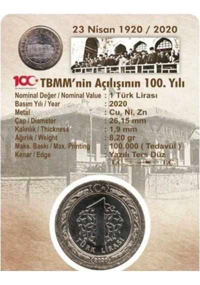 Meclis Hatıra Para Çil Özel Kapama Içinde Çil