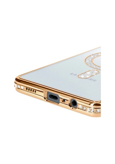 Samsung Galaxy A06 Joke Simli Magneticsafe Kılıf - Gold 0.2M-Çok Renkli