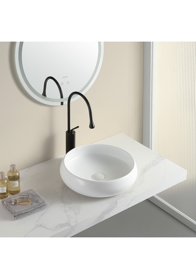 Ey-4760mb Mat Beyaz Tezgah Üstü Lavabo Renkli