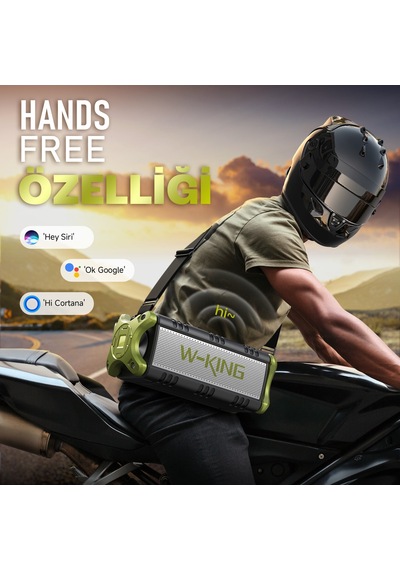 W-kıng D8-1 Bluetooth Hoparlör, 90w Ultra Bass Boombox, 40 Saat Çalma Süresi, Ipx6 Suya Dayanıklı, K