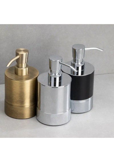 System Tezgah Üstü Sıvı Sabunluk Krom/siyah Ba2005 006 Cr-al6 Çok Renkli