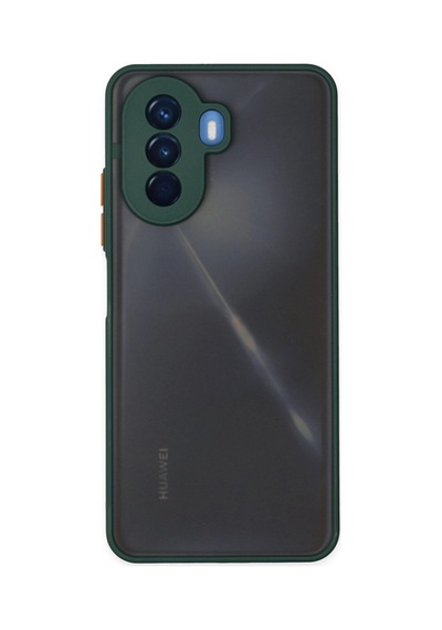 Huawei Nova Y70 Kılıf Montreal Silikon Kapak - Yeşil -