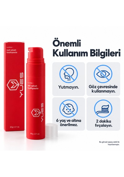 Yues Red Velvet Florürlü Pompalı Diş Macunu 60 G Beyazlatma