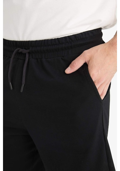 DeFacto Slim Fit Dar Kesim Cepli Pamuklu Basic Düz Bermuda Şort W1105AZ25SPBK81