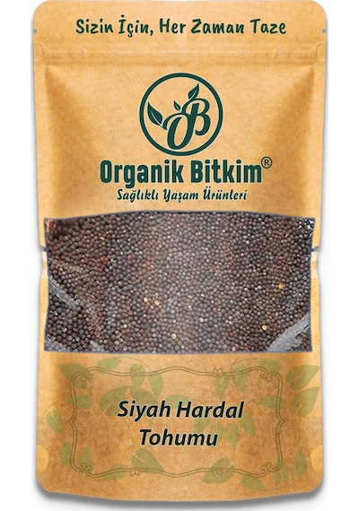 Organik Bitkim Tane Siyah Hardal Tohumu 250 G