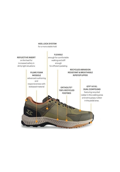 Garmont Italy 9.81 Hi-ride Hybrid Erkek Ayakkabı 002762 Green Yellow Haki Yeşil Çok Renkli
