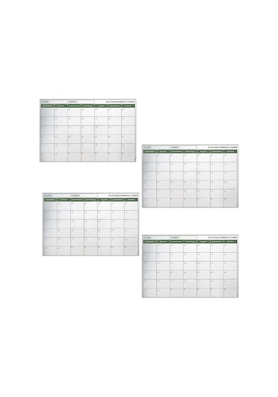 Sylar Manyetik Yapışkanlı Bir Aylık Program Planlayıcı Takvim 85x56 Cm Diğer