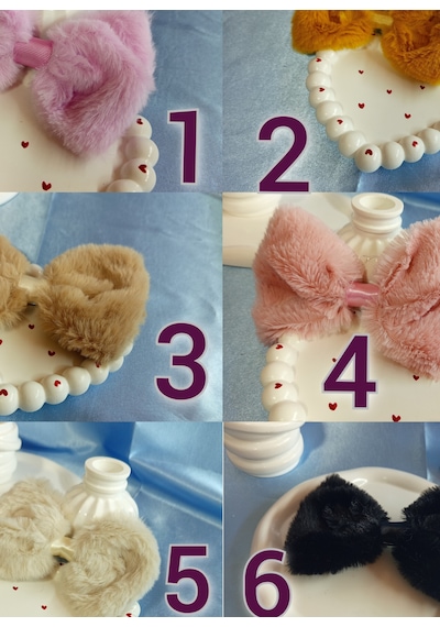 Peluş Fiyonk Toka Çok Renkli