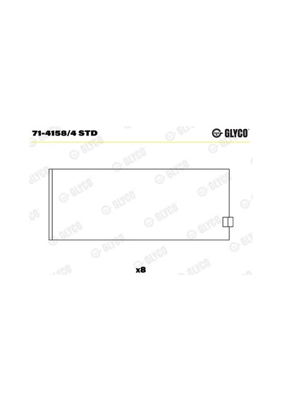 Kol Yatak - Alfa Romeo 156, 155, 145 - Glyco-7141584std 67212343