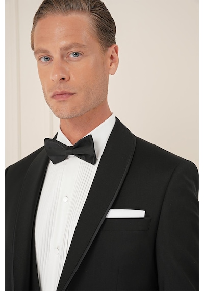 Efor Black 078 Slim Fit Çıkarılabilir Saten Yaka Cerutti Kumaş Yelekli Siyah Damatlık Smokin Takım Siyah Efor Black 078 Slim Fit Çıkarılabilir Saten Yaka Cerutti Kumaş Yelekli Siyah Damatlık Smokin Takım Siyah