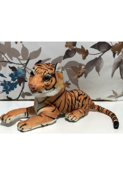 Sesli Kükreyen Kaplan 30cm Turuncu