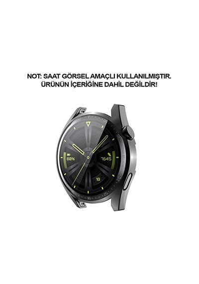 42mm Için Kılıf 360 Full Round Soft Silicone Şeffaf Gt3 42mm İle Uyumlu Kılıf - Şeffaf