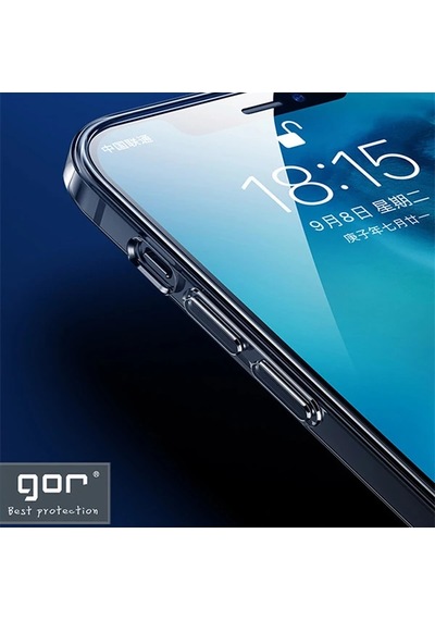 Gor İphone 12 Pro 6.1 İnch Kılıf Kamera Korumalı Şeffaf Silikon Kılıf- 5775 Mh-hs8677-6727
