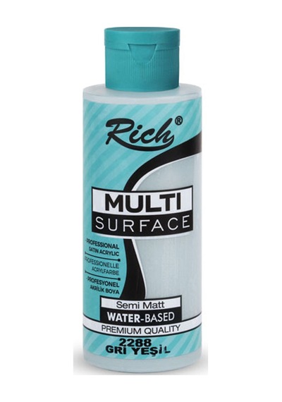 Rich Akrilik Boya Multi Surface 120 Cc Gri Yeşil 2288 Çok Renkli