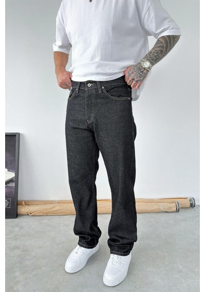 Antrasit Soft Degrade Baggy Pantolon