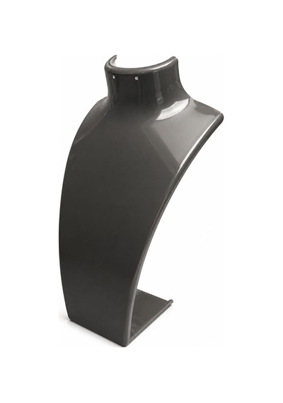 Kolye Standı Akrilik -takı Teşhir Ve Saklama Standı Antrasit Gri 19x30 Cm