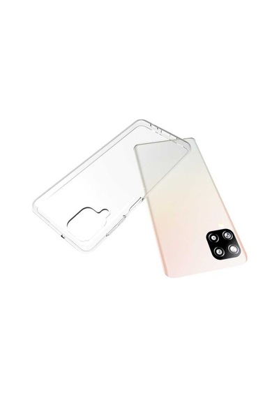Samsung Uyumlu Galaxy A12 Kılıf Zore Süper Silikon Kapak Renksiz
