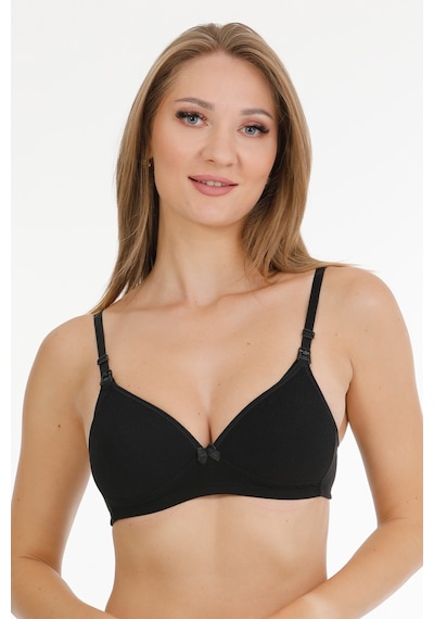 Parlingerie Modal Kaplı Emzirme Sütyeni Siyah