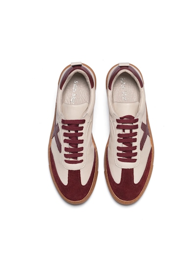 Sneaker Günlük Kadın Mar-25y-192-3030 John May Crema-bordo Bej