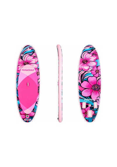 Pınk Flower Şişme Sup Board/stand Up Paddle Board 350x85x15 Cm 1 Yıl Garanti