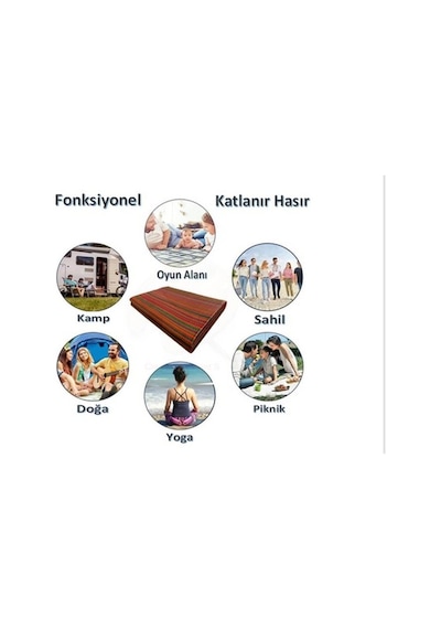 Kamp, Piknik,Plaj Hasır Kırmızı
