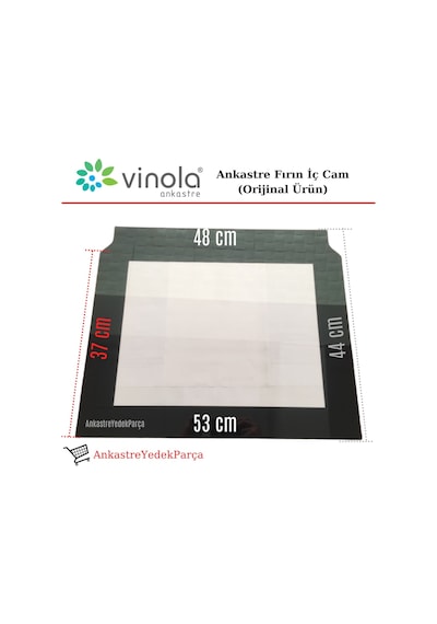 Vinola Ankastre Fırın  Iç Cam (Ölçüleri Kontrol Ediniz) - 485538766
