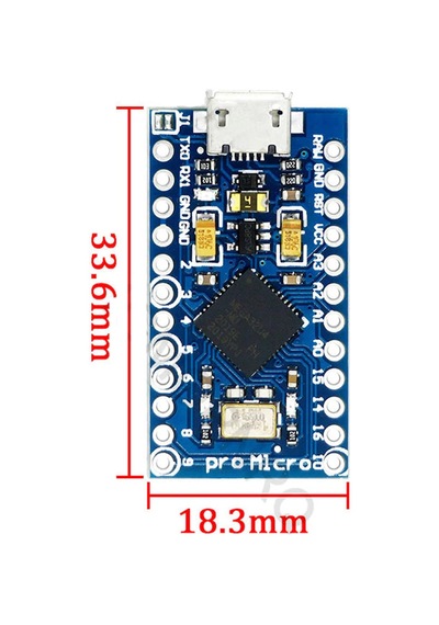 Arduino Pro Micro Atmegau4 Micro Usb 5V 16Mhz Atmel Mini Mcu