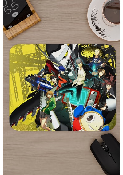 Persona 4 Kaymaz Dikişli Kauçuk Oyuncu Mousepad V1 - 22x18 Gaming Mouse Pad Fare Altlığı