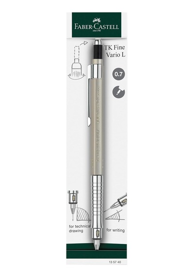 Vario Lüx Versatil Kalem, 0.7 Mm Uç, Sertlik Ayarlı Metal Uç, Silgili, Ergonomik Tutuş, Champag Krem