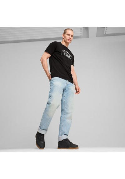 Puma Open Road Graphic Tee Erkek K.kol Tshırt Siyah Siyah
