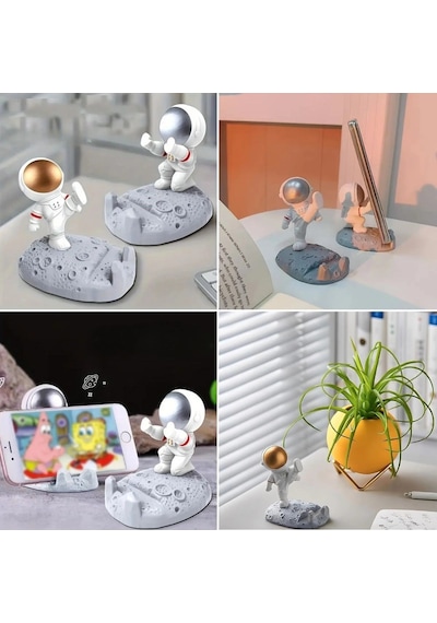 Mini Astronot Model Telefon Ve Tablet Tutucu Standı 5047