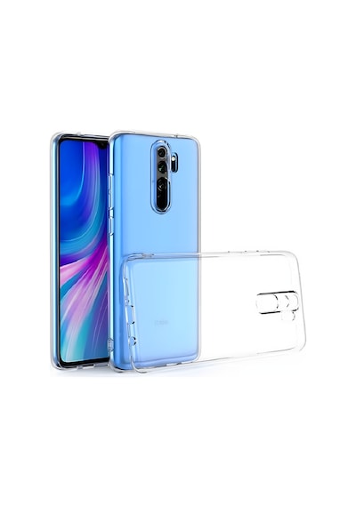 Fibaks Redmi Note 8 Pro Uyumlu Kılıf Kamera Korumalı Şeffaf Yumuşak Silikon Kapak