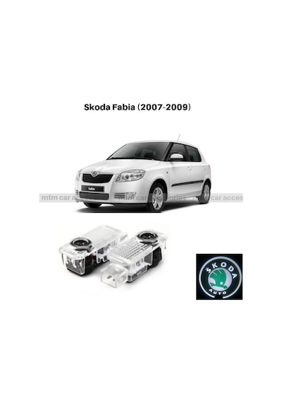 Skoda Fabia Kapı Altı Led Logo 2007-2009 Mtm24-83